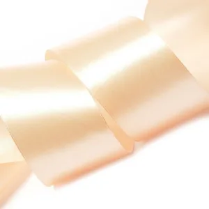 Атласная лента 3мм, цвет: 105 (бледно-розовый персик)