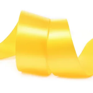 Атласная лента цвет: 650-т.желтый 1м, выбор