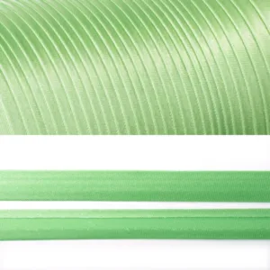 Косая бейка атласная, ширина 20мм, цвет: 851 (серо-зеленый)