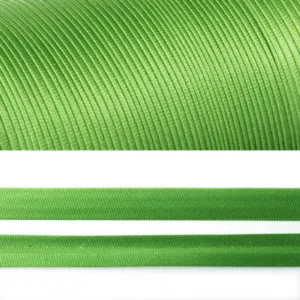 Косая бейка атласная, ширина 20мм, цвет: 98615 (зеленый)