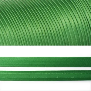 Косая бейка атласная, ширина 20мм, цвет: 7079 (зеленый)