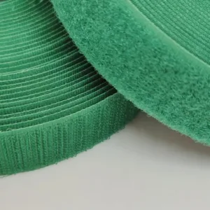 Контактная лента (липучка), ширина 25мм, цвет: зеленый, 50см