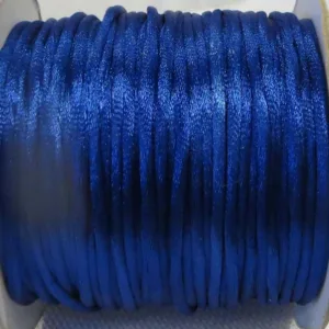 Атласный шнур, d.2мм, цвет: синий
