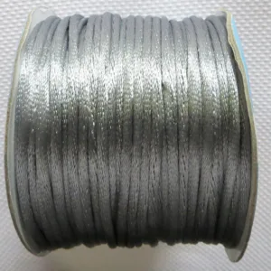 Атласный шнур, d.2мм, цвет: 126 (серый)