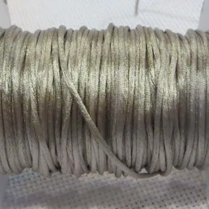 Атласный шнур, d.1,5мм, цвет: мышиный серый