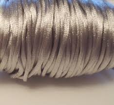 Атласный шнур, d.2мм, цвет: мышиный серый