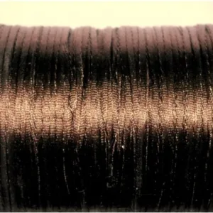 Атласный шнур, d.2мм, цвет: темнo-коричневый