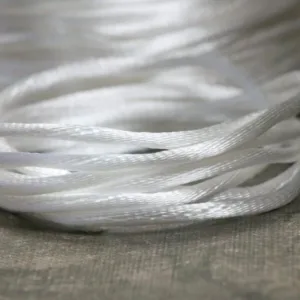 Атласный шнур, d.2мм, цвет: 001 (белый)