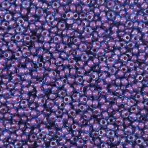 Preciosa №10 цвет: 61018-синий прозрачный и фиолетовый внутри 10г, Чехия