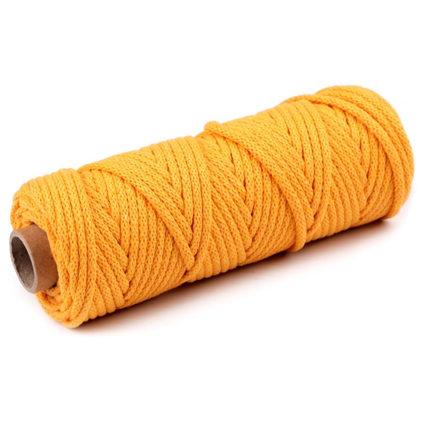 puuvilla nöör 5mm 19kollane 310209 Stoklasa krualee