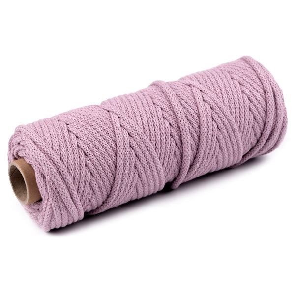 puuvilla nöör 5mm 26puudriroosa 310209 Stoklasa krualee