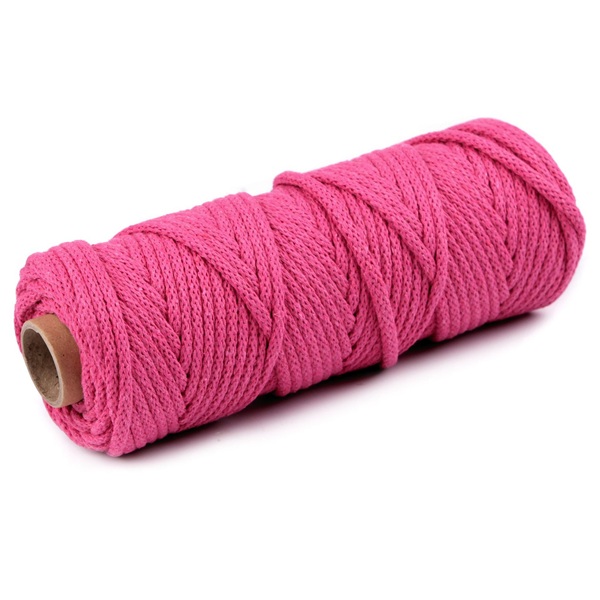 puuvilla nöör 5mm 4fuksia 310209 Stoklasa krualee