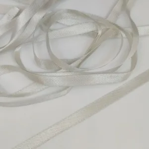 Киперная лента, 100%PES, цвет: светло-серый лен, ширина 8мм