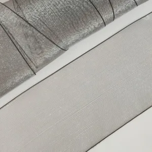 Капроновая тесьма C3628, ширинa 80мм, цвет: серый