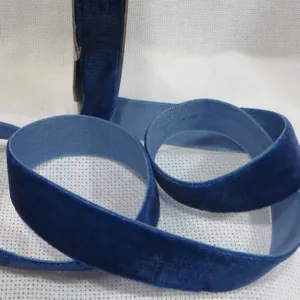 Бархатная лента, цвет: темно-синий (116) (ширинa 20mm)