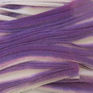 Шибори лента, 100%шёлк, цвет: фиолетово-белый(36), длинна 20см, ширина ~10-15см