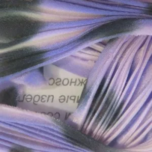 Шибори лента, 100%шёлк, цвет: сиренево-черный(40), длинна 20см, ширина ~10-15см