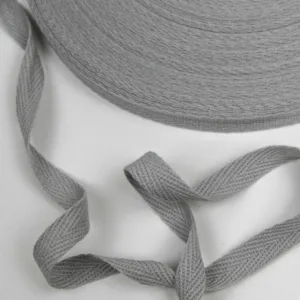 Киперная лента, 100%хлопок, цвет: серый (выбор ширины)