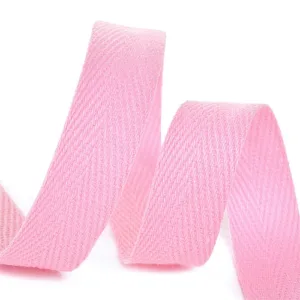 Киперная лента, 100%хлопок, цвет: розовый (выбор ширины)