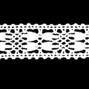 Вязаное кружево 1031, хлопок, ширина 30мм, цвет: белый (50cм)