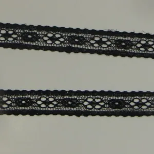 Кружево капроновое 705, ширина 20мм, цвет: черный (50cм)