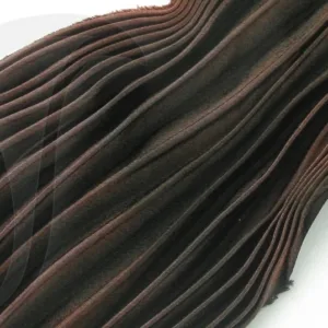 Шибори лента, 100%шёлк, цвет: темно-коричнево-белый(77), длинна 20см, ширина ~10-15см