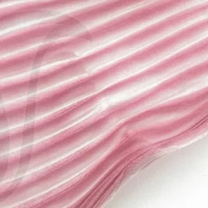 Шибори лента, 100%шёлк, цвет: старо-розовый-белый (86), длинна 20см, ширина ~10-15см