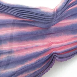Шибори лента, 100%шёлк, цвет: розовый-фиолетовый  (99), длинна 20см, ширина ~10-15см