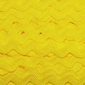 Тесьма «зиг-заг», ширина 5мм, цвет: 010 (желтый)