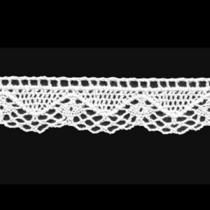 Вязаное кружево 2,5см арт.3287/хлопок цвет: белый