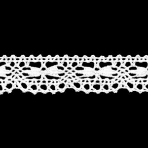 Вязаное кружево 2,7см арт.1030/хлопок цвет: белый