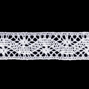 Вязаное кружево 3,2см арт.3599/хлопок цвет: белый