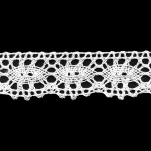 Вязаное кружево 3см арт.3609/хлопок цвет: белый