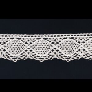 Вязаное кружево 4,5см арт.3519/хлопок цвет: белый