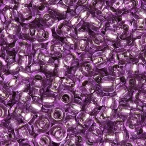 Preciosa №10 цвет: 08228-фиолетовый с серебром внутри 10г, Чехия