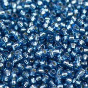 Preciosa №10 цвет: 08236-синий с серебром внутри 10г, Чехия
