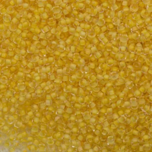 Preciosa №11 цвет: 38381-прозрачный и кукурузный желтый внутри 10г, Чехия