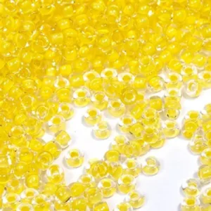 Preciosa №11 цвет: 38386-прозрачный и желтый внутри 10г, Чехия