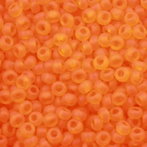 Preciosa №10 цвет: 90000-оранжевый матовый полупрозрачный 10г, Чехия