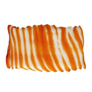 Шибори лента 100%шёлк, цвет: 31-оранжевый с белым, длина: 20см/ширина ~10-15см