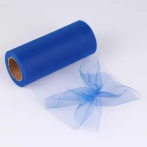 Лента из фатина, ширина 150мм, цвет: синий (53)(50cм)