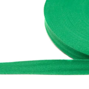 Киперная лента, 100%хлопок, цвет: зелёный (выбор ширины)