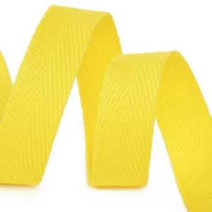 Киперная лента, 100%хлопок, цвет: светло-желтый, ширина 10мм