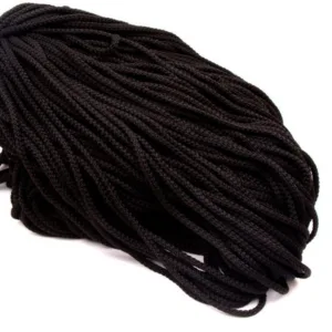 Шнур для одежды, толщина 5мм, цвет: 18 (черный)
