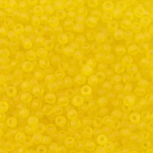 Preciosa №10 цвет: 80010-желтый матовый полупрозрачный 10г, Чехия