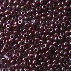 Preciosa №10 цвет: 98300-коричневато бордовый керамический непрозрачный 10г, Чехия