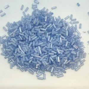 Стеклярус цвет: 116-лилово голубой непрозрачный 10г