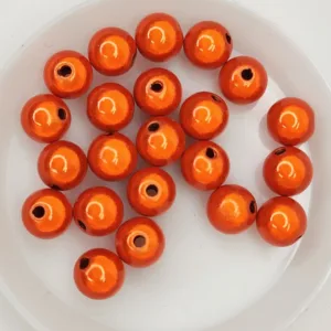 Бусины акриловые с 3D-эффектом оранжевый 1шт
