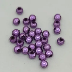 Бусины акриловые с 3D-эффектом 4мм фиолетовый 1шт