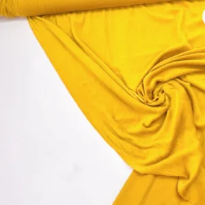 Бархатная ткань стрейч BR-1340 ширина:145см желтое золото, 50см